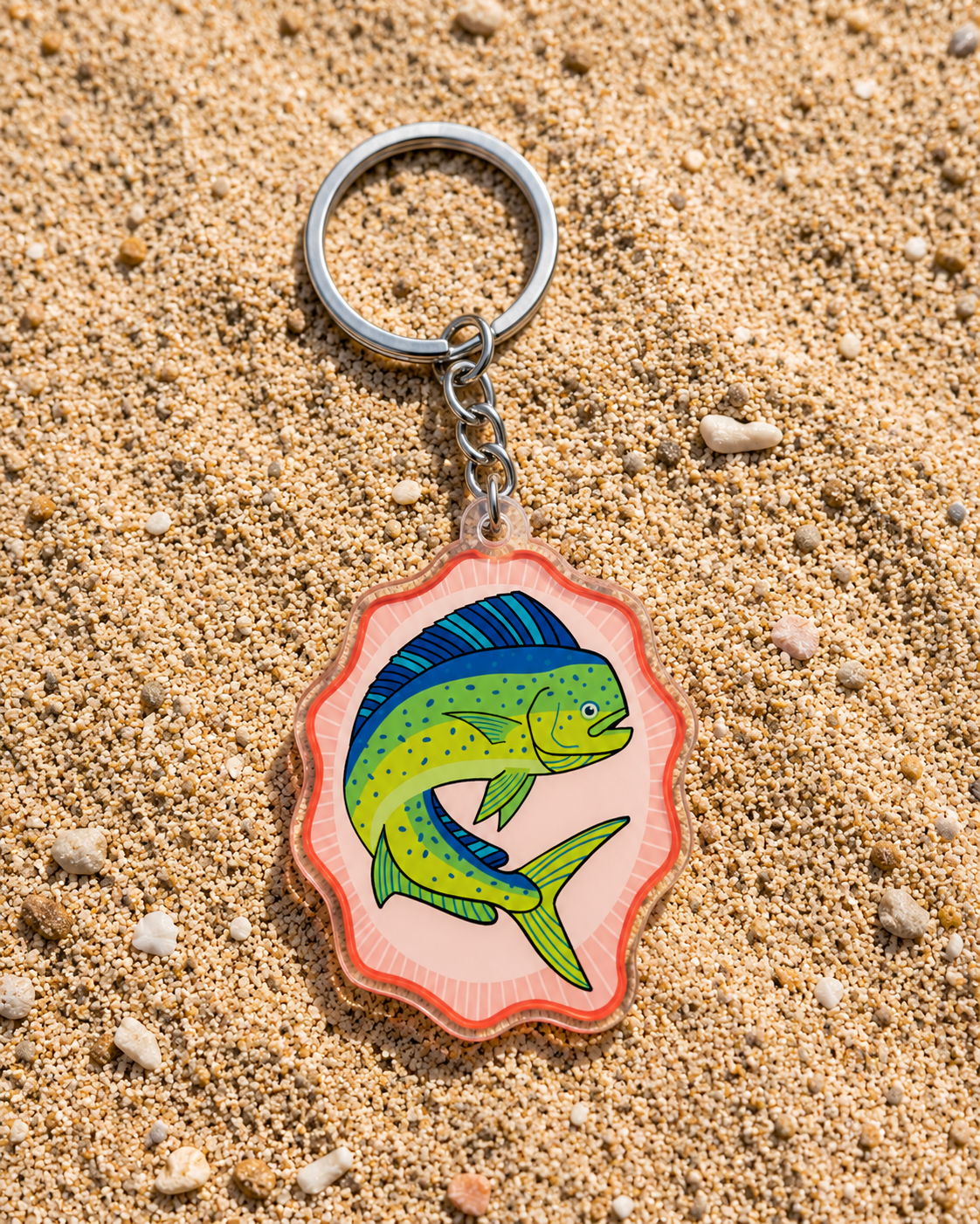 "Il Lampuki" Dolphinfish Acrylic Keychain