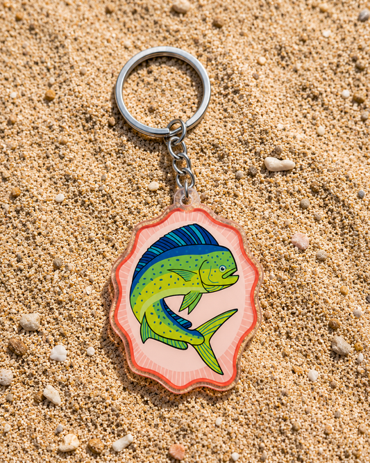 "Il Lampuki" Dolphinfish Acrylic Keychain