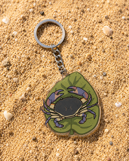 "Il Qabru" Crab Acrylic Keychain
